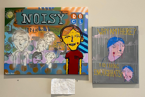 Painting 2 from Brighton Recovery Center organized art show and silent auction
