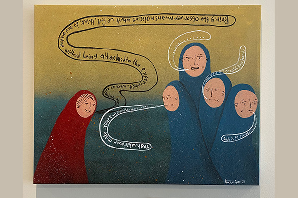 Painting 3 from Brighton Recovery Center organized art show and silent auction