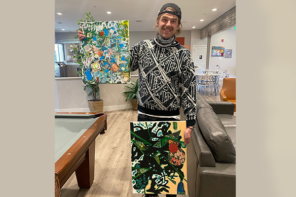 Painting 5 from Brighton Recovery Center organized art show and silent auction