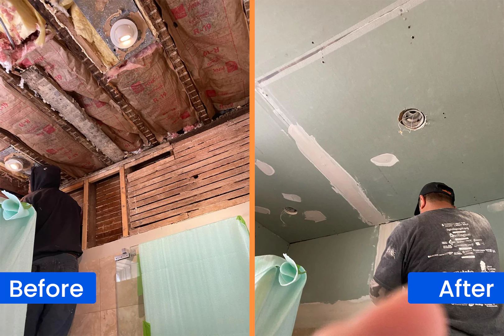 Before After Image of Basement Cleanup searvices Before After Image of Basement Cleanup searvices